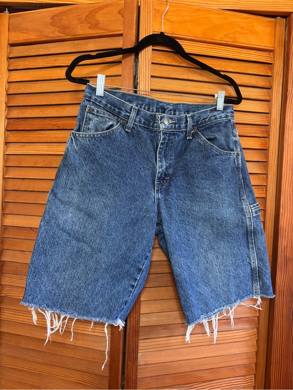 Dickies Cut-Off Blue Denim Carpenter Shorts